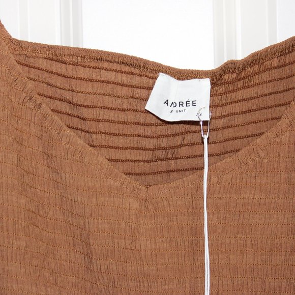 Light brown long sleeved dress - Picture 3 of 5